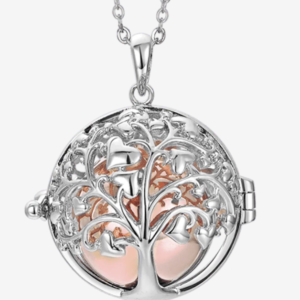 COLLANA CHIAMA ANGELI CON ALBERO DELLA VITA ACCIAIO