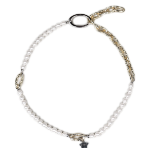Collana maglia mix perle