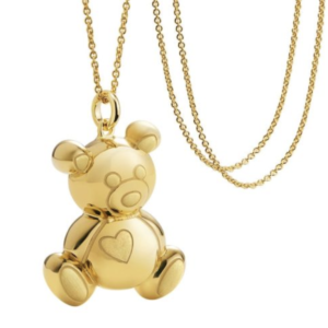 Gli Orsetti Suonamore necklace in gold plated silver