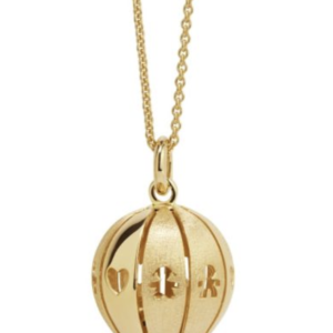 Suonamore Necklace in yellow gold-plated polished/satin silver