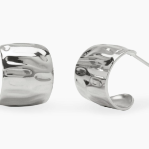 Orecchini semicerchio martellati