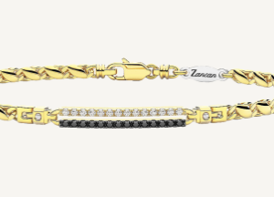 Bracciale tennis in oro bianco e diamanti