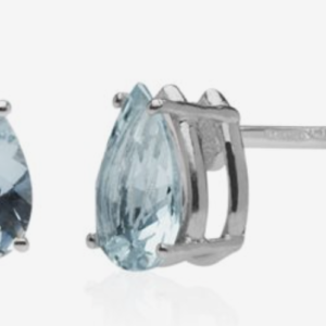 Orecchini Promesse Donna in Oro bianco Acquamarina