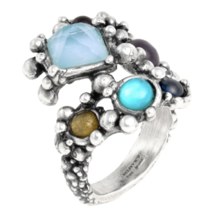 Anello Giovanni Raspini Cocktail in argento con perle naturali