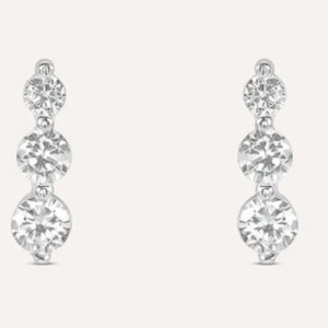 Orecchini Lobo Trilogy Silver Elegance Argento Rodiato Cubic Zirconia