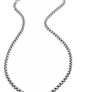 BLACKEN COLLANA IN ACCIAIO CON FINITURA ANTICATA