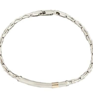 Bracciale uomo Zancan argento 925 ed Oro Rosa 18 carati