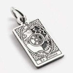 Ciondolo Carta Tarocchi La Fortuna in argento 925