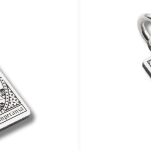 Ciondolo Nove25 in argento con carta tarocchi La Temperanza