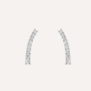 Orecchini Lobo Silver Elegance Argento Rodiato Cubic Zirconia