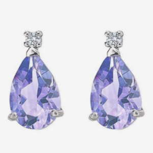 Orecchini Promesse Donna in Oro Tanzanite