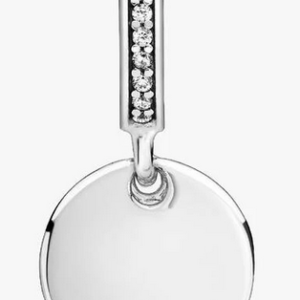 Charm Cerchio e Cuore Pendente da incidere