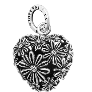 charm cuore di margherite