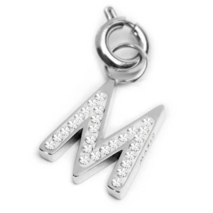 Charm lettera con cristalli