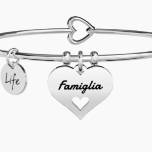 Bangle con cuore famiglia