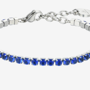 BRACCIALE TENNIS DONNA CRISTALLI BLU