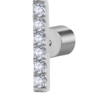 Orecchino a lobo con zirconi