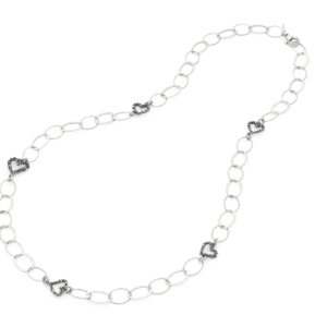 collana lunga cuori